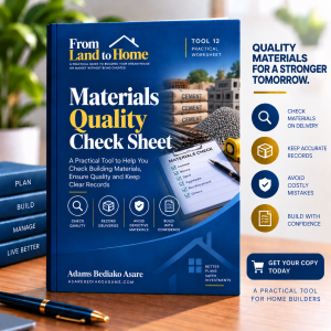 Materials Quality Check Sheet