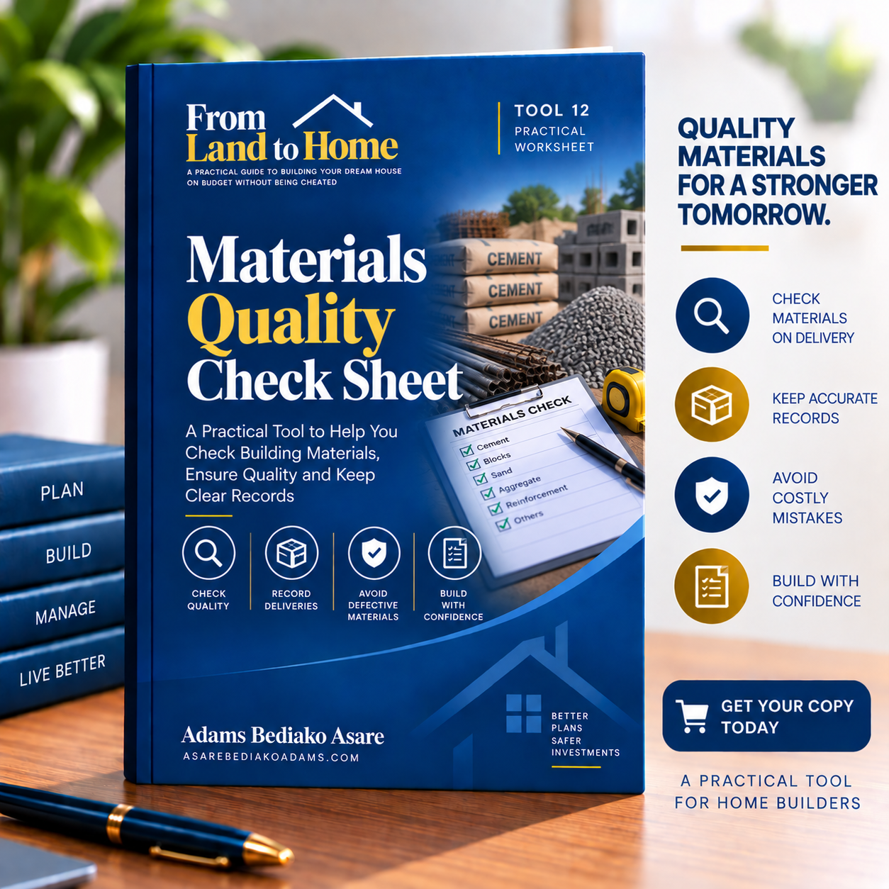 Materials Quality Check Sheet