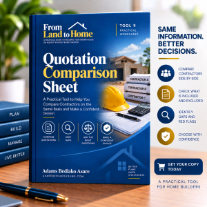 Quotation Comparison Sheet